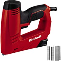 Einhell Electric Tacker TC-EN 20 E (para grapas tipo 53- clavos tipo 47- preselección electrónica de la fuerza de…